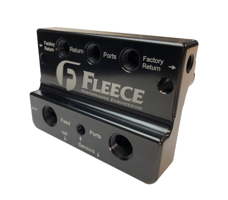 Fleece Performance 10-12 Dodge 6.7L Cummins 4th Gen Fuel Distribution Block - Fuel Manifold | FPE-FFD-RF-4G