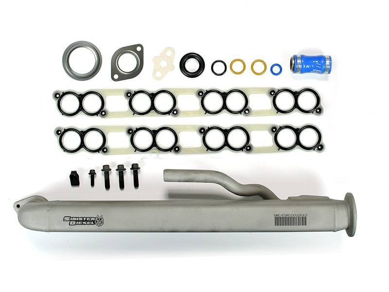 Sinister Diesel 04-07 Ford Powerstroke 6.0L EGR Cooler With Install Kit for Power Stroke | SD-EGRC-6.0-04-IK