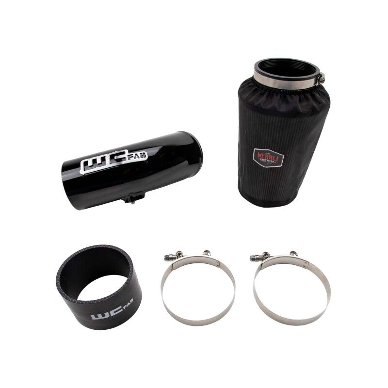 Wehrli Cummins High Mount 2nd Gen Swap 4in Intake Kit - Bengal Grey - Cold Air Intake | WCF100440-BG