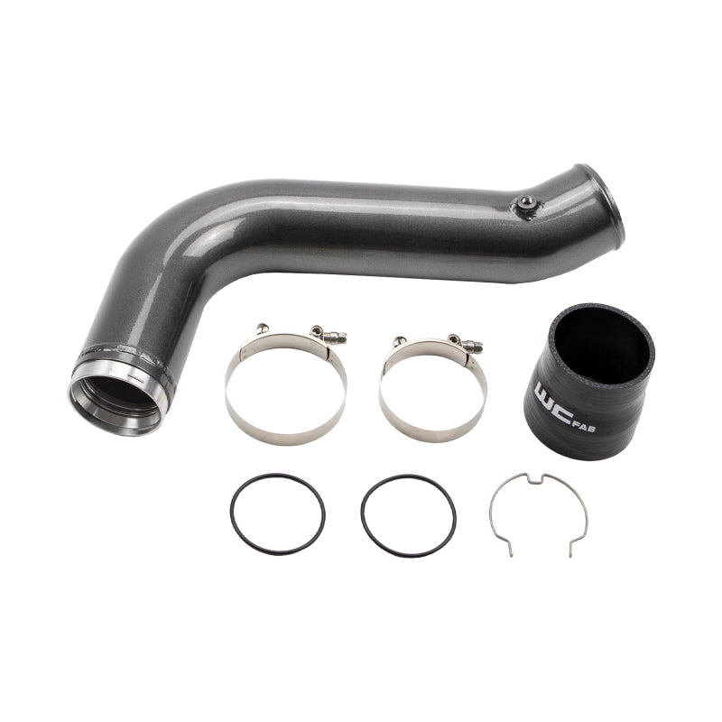 Wehrli 17-19 Chevrolet 6.6L L5P Duramax Passenger Side 3.5in Intercooler Pipe - Flat Black | WCF100530-FB