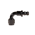 Fleece Performance Universal -6AN 90Deg to Hose Barb - Black - Fitting | FPE-PL-90-06