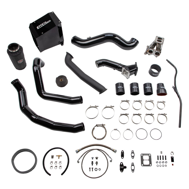 Wehrli 01-04 GM Duramax LB7 S300 Single Turbo Install Kit - Semi-Gloss Black - Turbocharger for LB7 Duramax | WCF100478-SGB