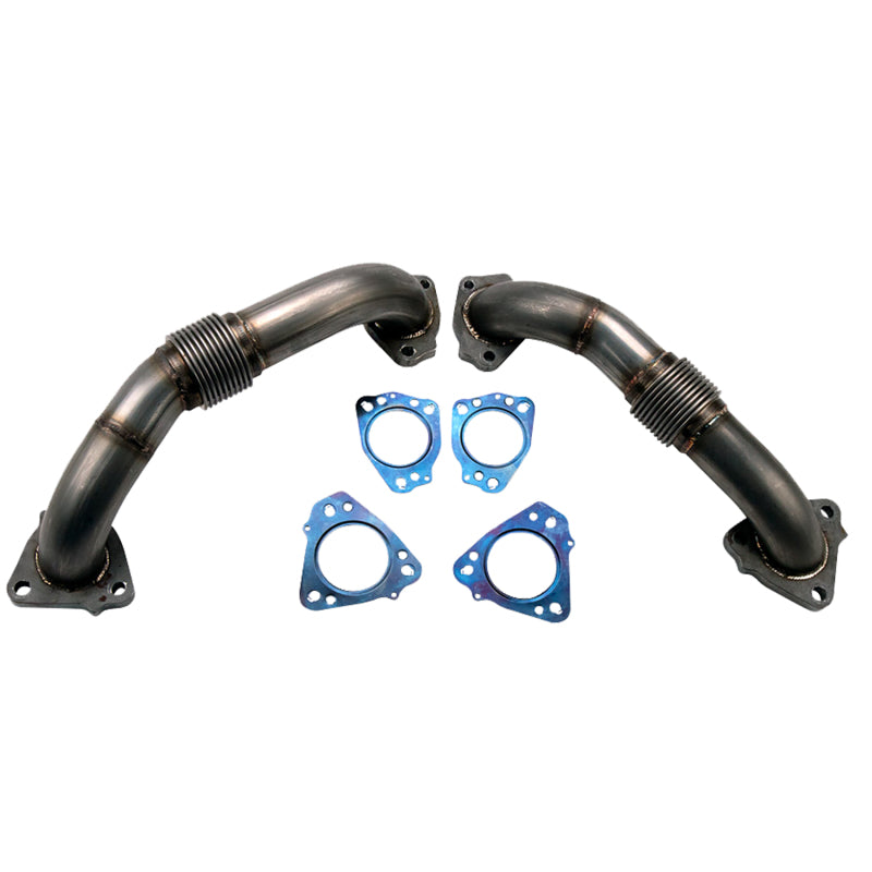 Wehrli 17-24 Chevrolet 6.6L L5P Duramax 2in Stainless Up Pipe Kit w/Gaskets - Up-Pipe Kit | WCF100624