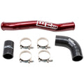 Wehrli 2020-2024 Chevrolet 6.6L L5P Duramax Upper Coolant Pipe - WCFab Red - Radiator Hose | WCF100541-RED