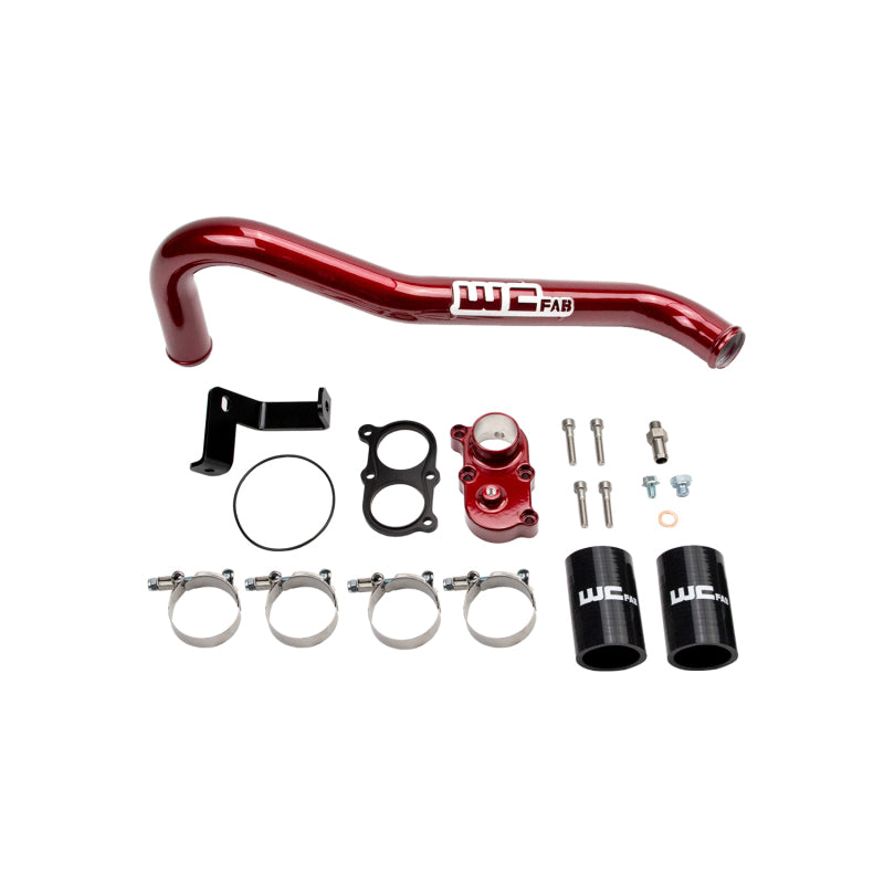 Wehrli 06-10 Duramax LBZ/LMM Thermostat Housing Kit - WCFab Red for LMM Duramax | WCF100420-RED