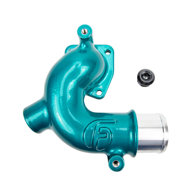 Wehrli 98-18 Dodge / Ram Cummins 5.9L/6.7L WCFab X Fleece Thermostat Housing - Candy Teal | WCF100157-CT