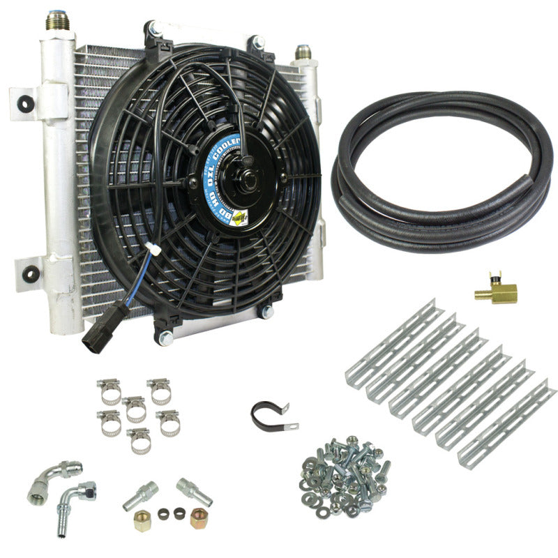 BD Diesel Xtruded Trans Oil Cooler - 5/16 inch Cooler Lines - Transmission Cooler | 1030606-5/16