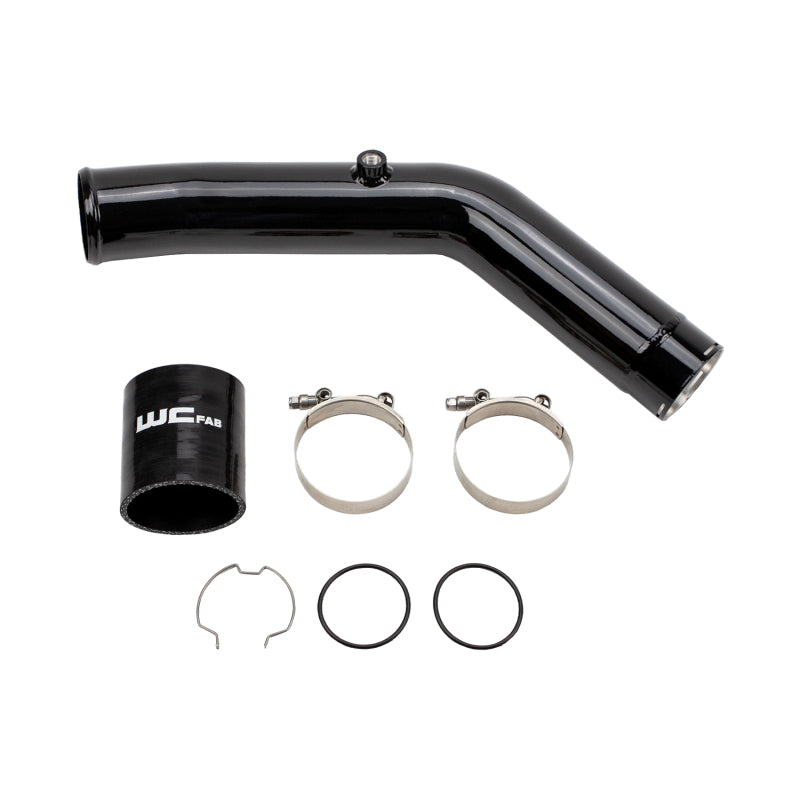 Wehrli 23-24 Ford 6.7L HO Power Stroke 3in Hot Side Intercooler Pipe - Gloss Black | WCF100308-GB