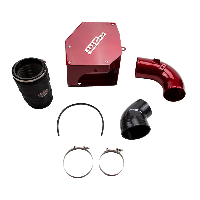Wehrli 19-23 Cummins 6.7L 5in Intake Kit - WCFab Red - Cold Air Intake | WCF100315-RED
