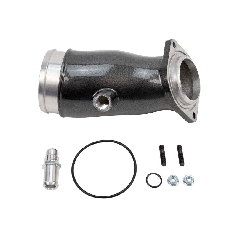 Wehrli 17-24 Duramax L5P High Flow Intake Horn - WCFab Grey - Air Intake Component for L5P Duramax | WCF100775-GRY