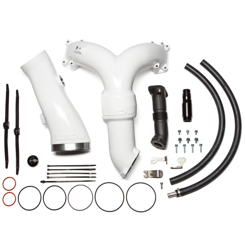 Wehrli 20-26 Power Stroke 6.7L High Flow Y-Bridge Kit - Gloss White - Intake Elbow | WCF100139-GW