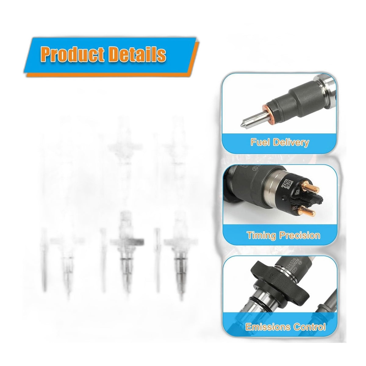 5.9L Cummins Injector Set - Remanufactured Direct-Fit Diesel Replacement