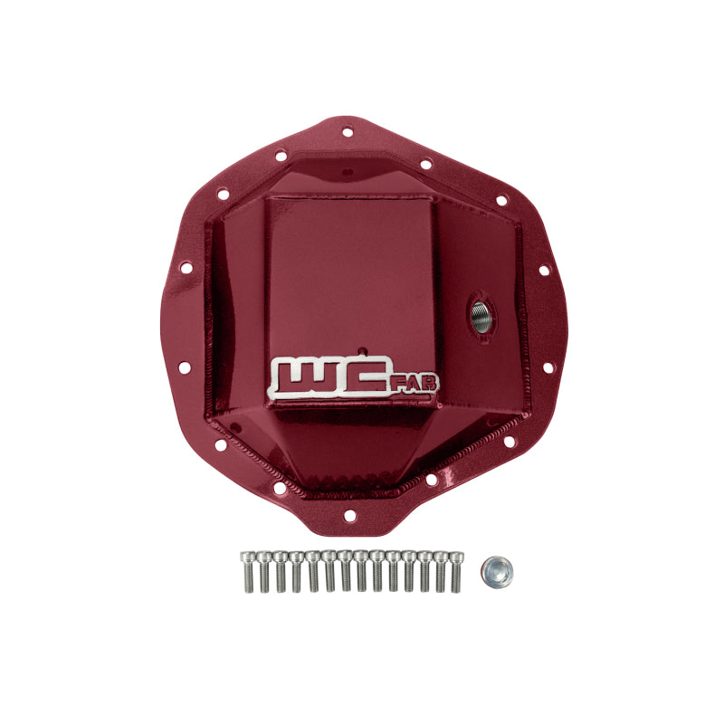 Wehrli 01-19 Chevrolet Duramax/03-19 Dodge Cummins 11.5in AAM Rear Diff. Cover - WCFab Red - Diff Cover | WCF100113-RED
