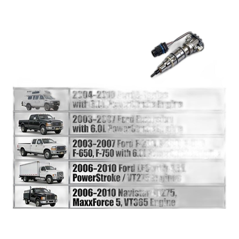 6.0L Power Stroke Injector Set - Remanufactured Direct-Fit Diesel Replacement