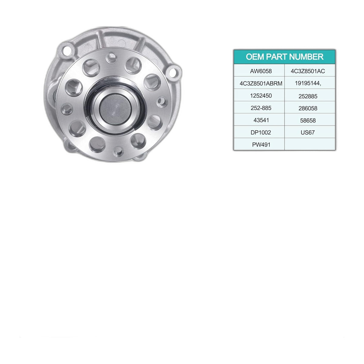6.0L Power Stroke Water Pump 2004-10 - New Direct-Fit Diesel Replacement
