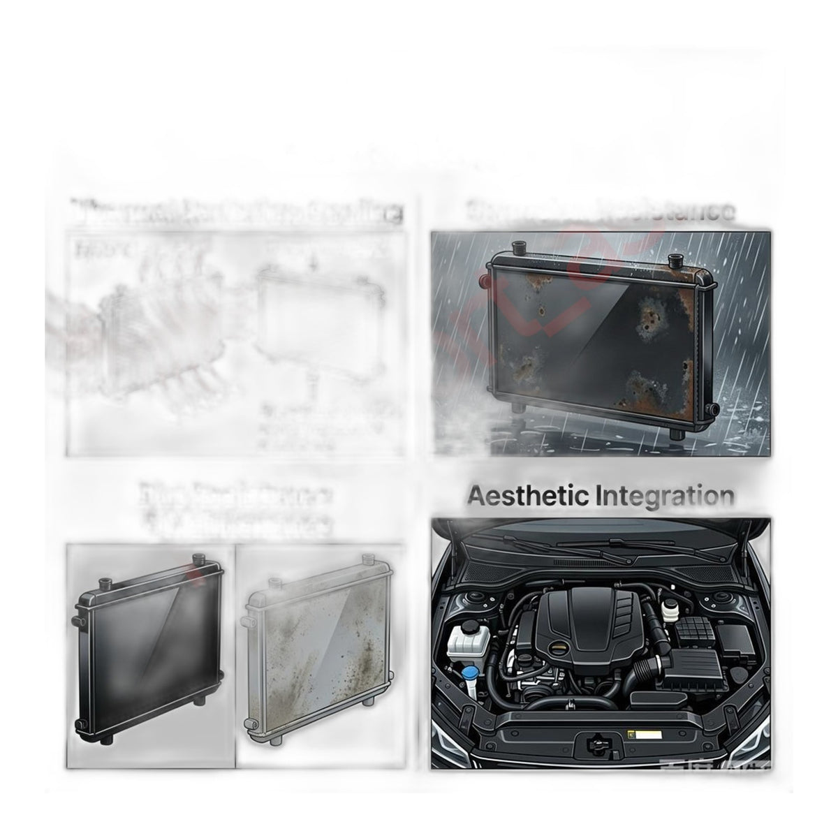 6.4L Power Stroke Radiator 2008-10 - New Direct-Fit Diesel Replacement