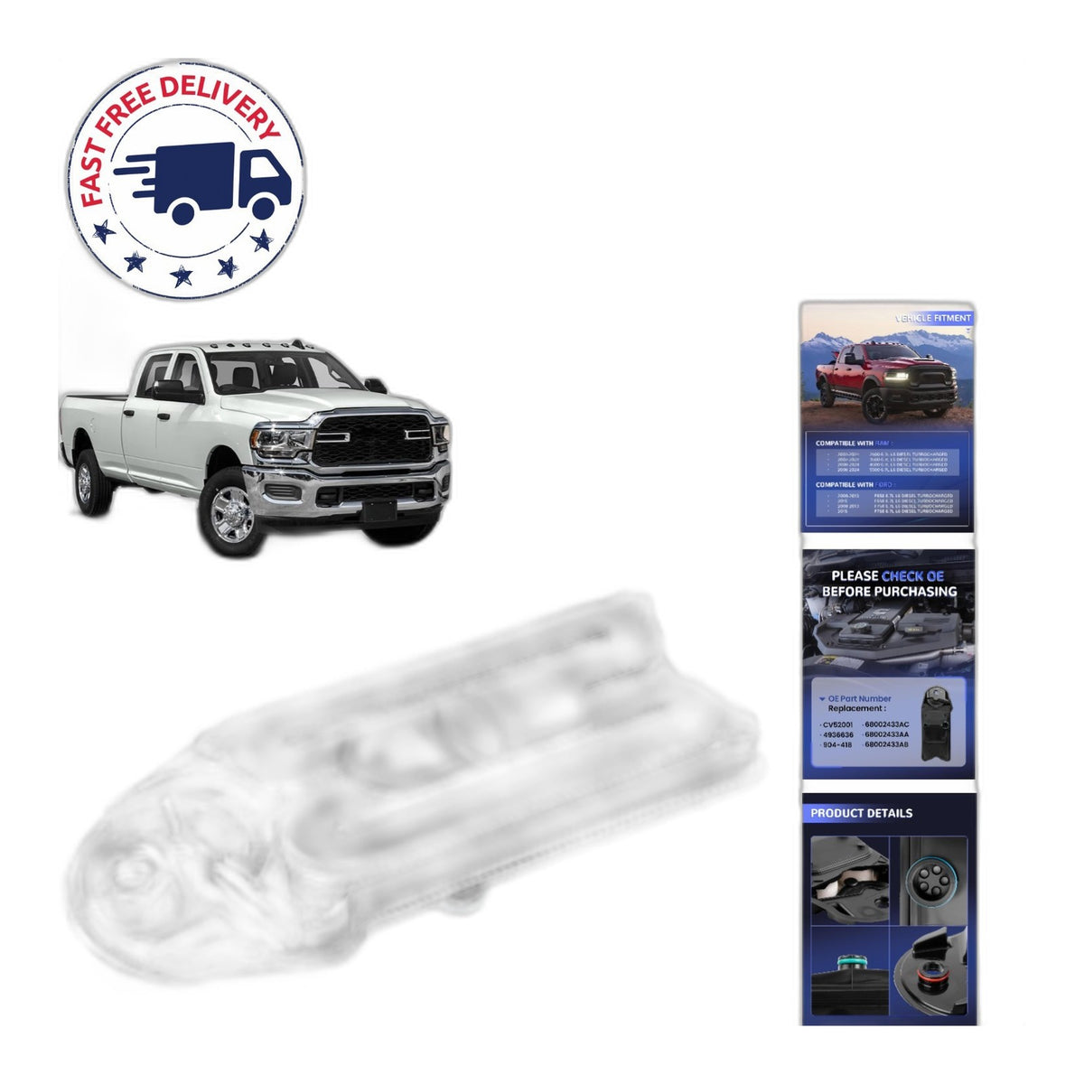 6.7L Cummins CCV Filter - New Direct-Fit Diesel Replacement