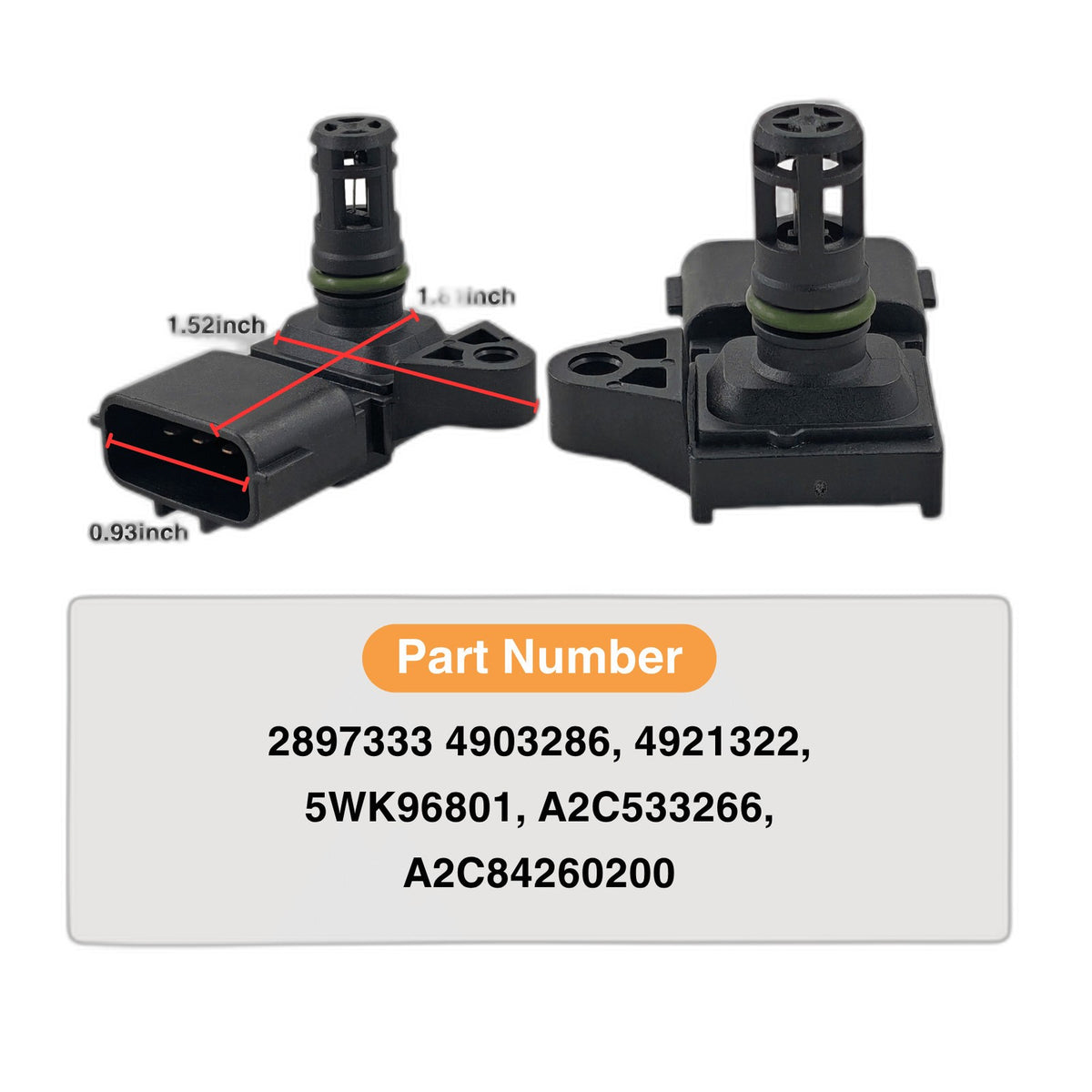 6.7L Cummins Diesel Sensor - New Direct-Fit Diesel Replacement