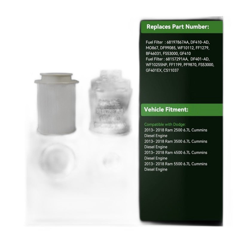 6.7L Cummins Fuel Filter - New Direct-Fit Diesel Replacement