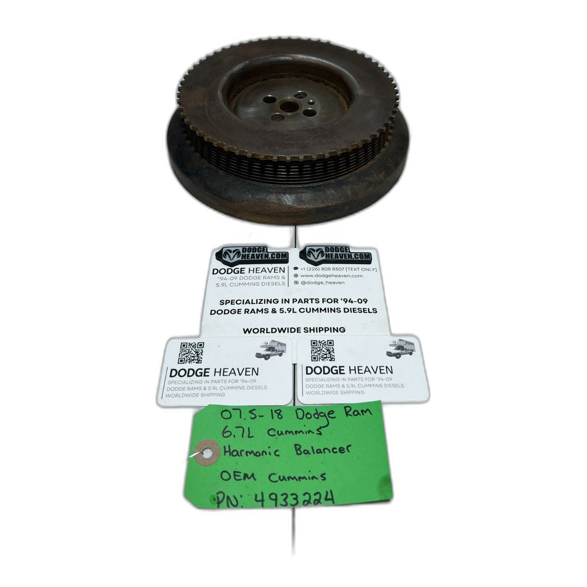 6.7L Cummins Harmonic Balancer 2007 - New Direct-Fit Diesel Replacement