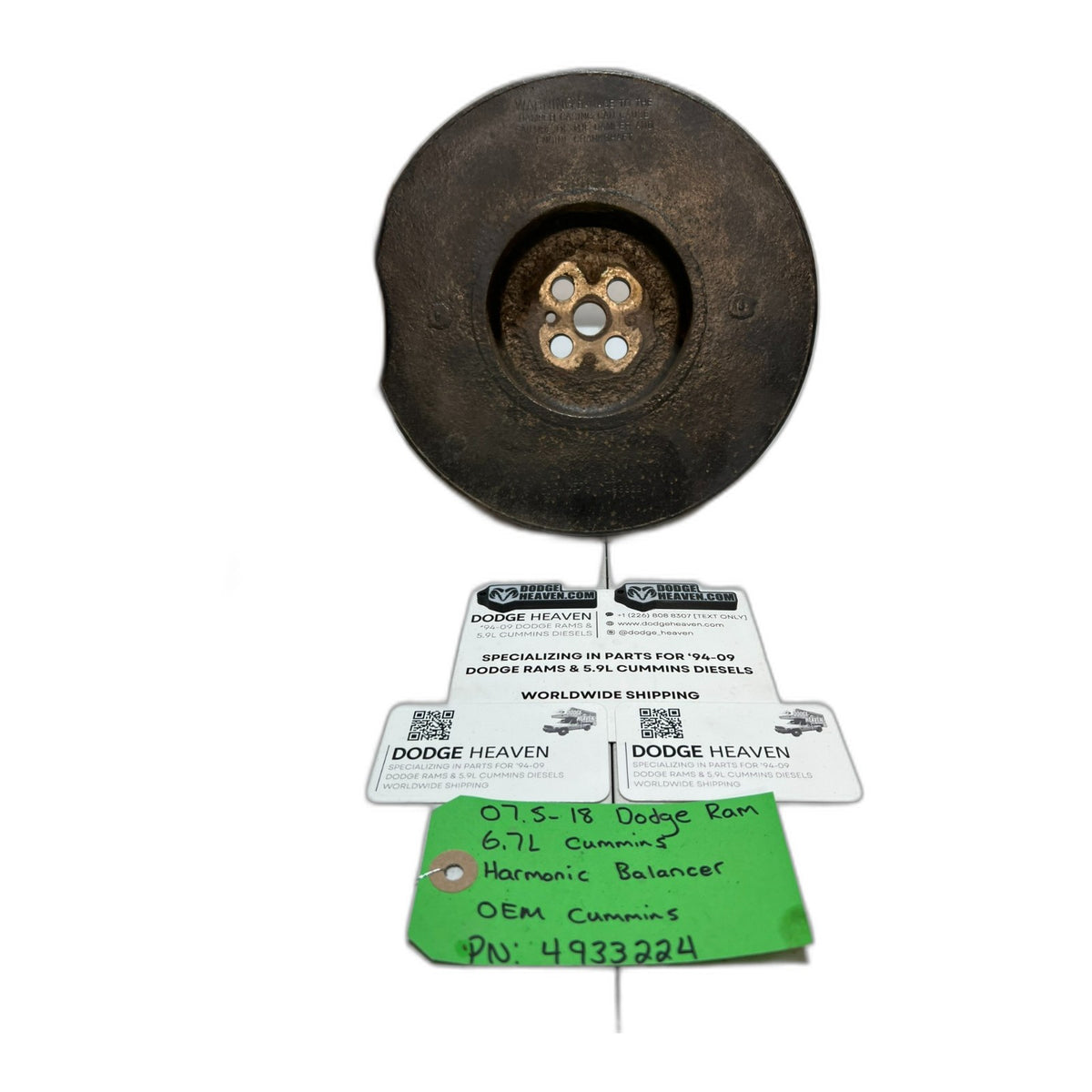 6.7L Cummins Harmonic Balancer 2007 - New Direct-Fit Diesel Replacement