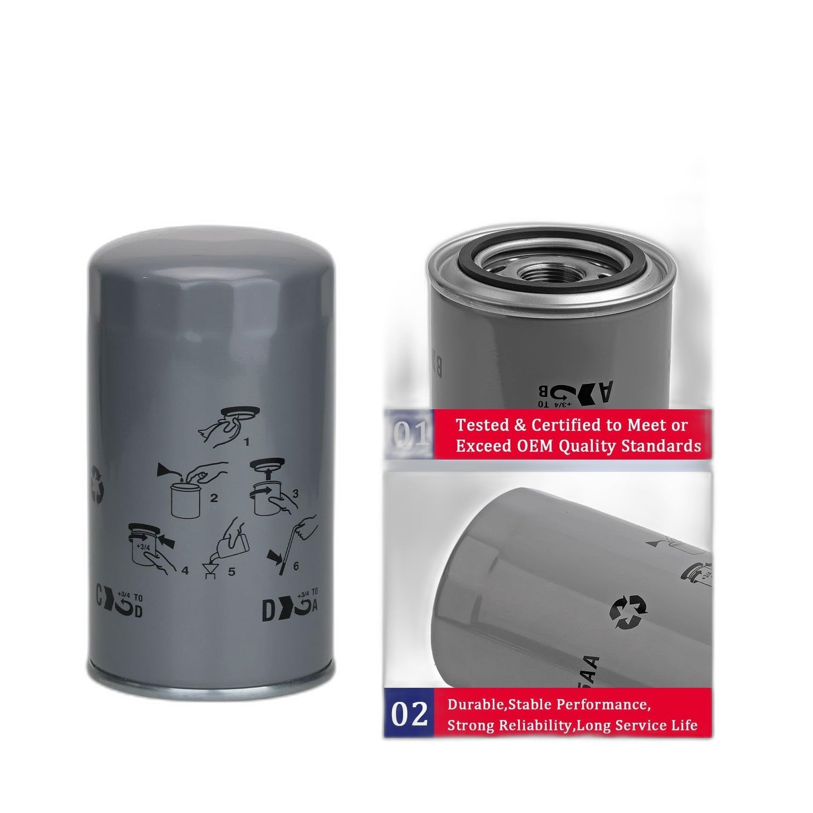 6.7L Cummins Oil Filter - New Direct-Fit Diesel Replacement
