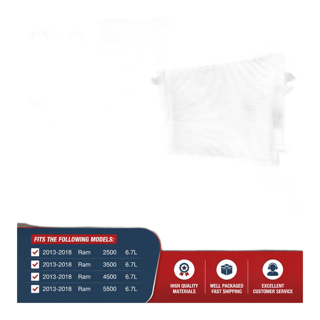 6.7L Cummins Radiator 2013-2018 - New Direct-Fit Diesel Replacement