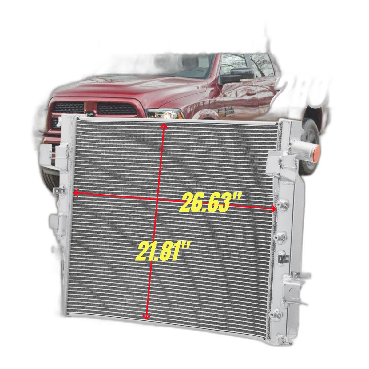 6.7L Cummins Radiator 2013-2018 - New Direct-Fit Diesel Replacement