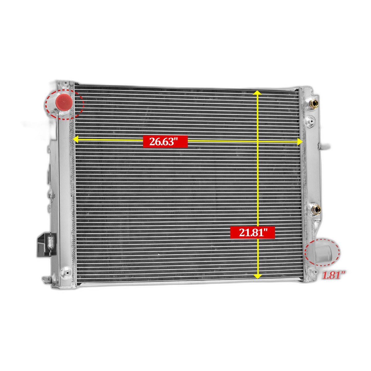 6.7L Cummins Radiator 2013-2018 - New Direct-Fit Diesel Replacement