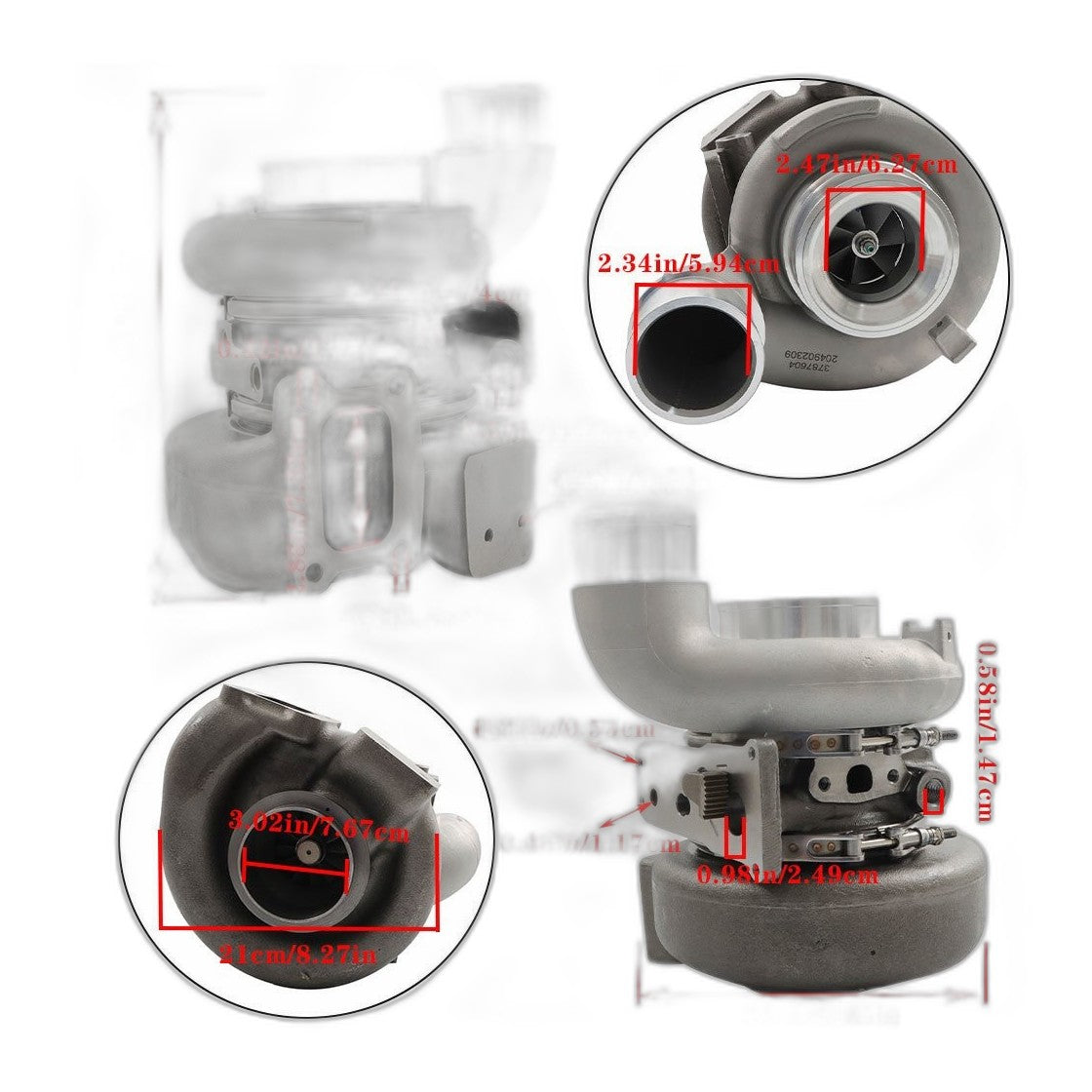 6.7L Cummins Turbocharger 2013-18 - Remanufactured Direct-Fit Diesel Replacement
