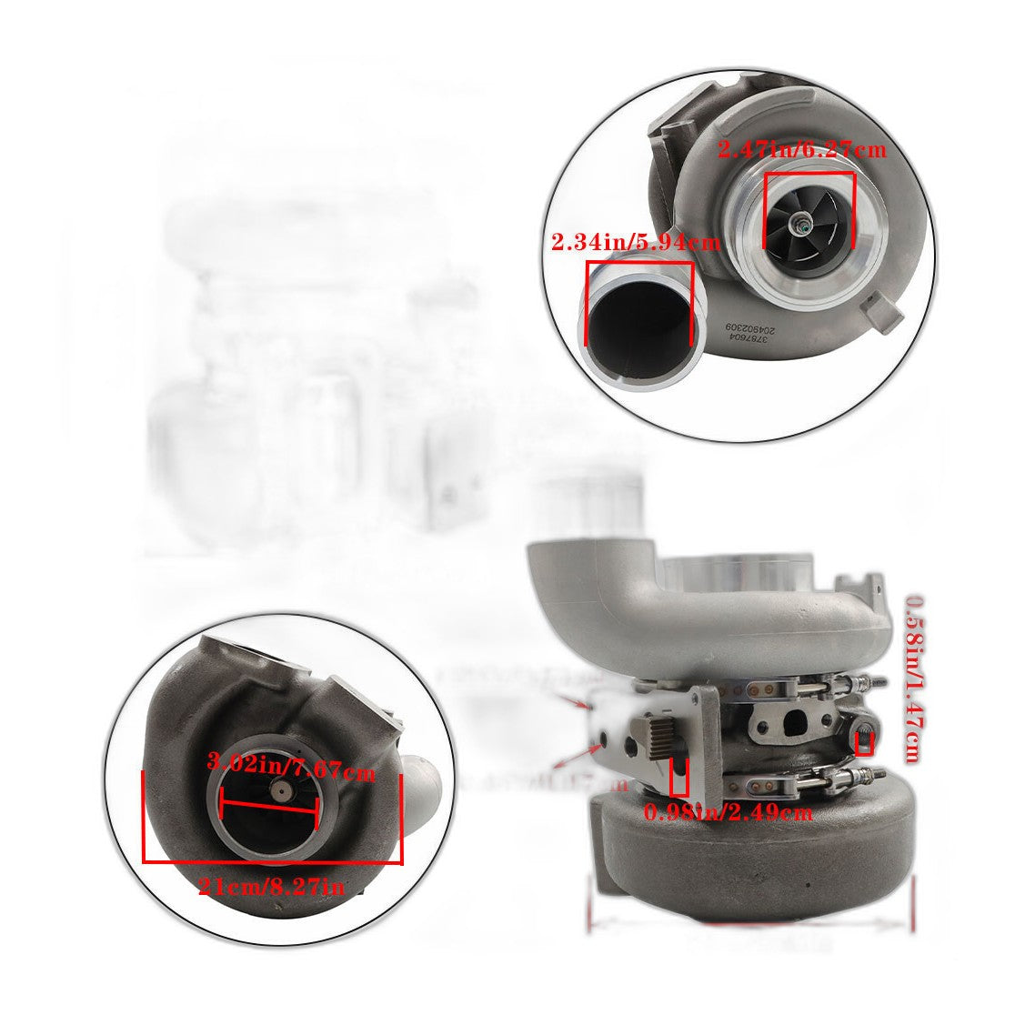 6.7L Cummins Turbocharger 2013-2018 - Remanufactured Direct-Fit Diesel Replacement