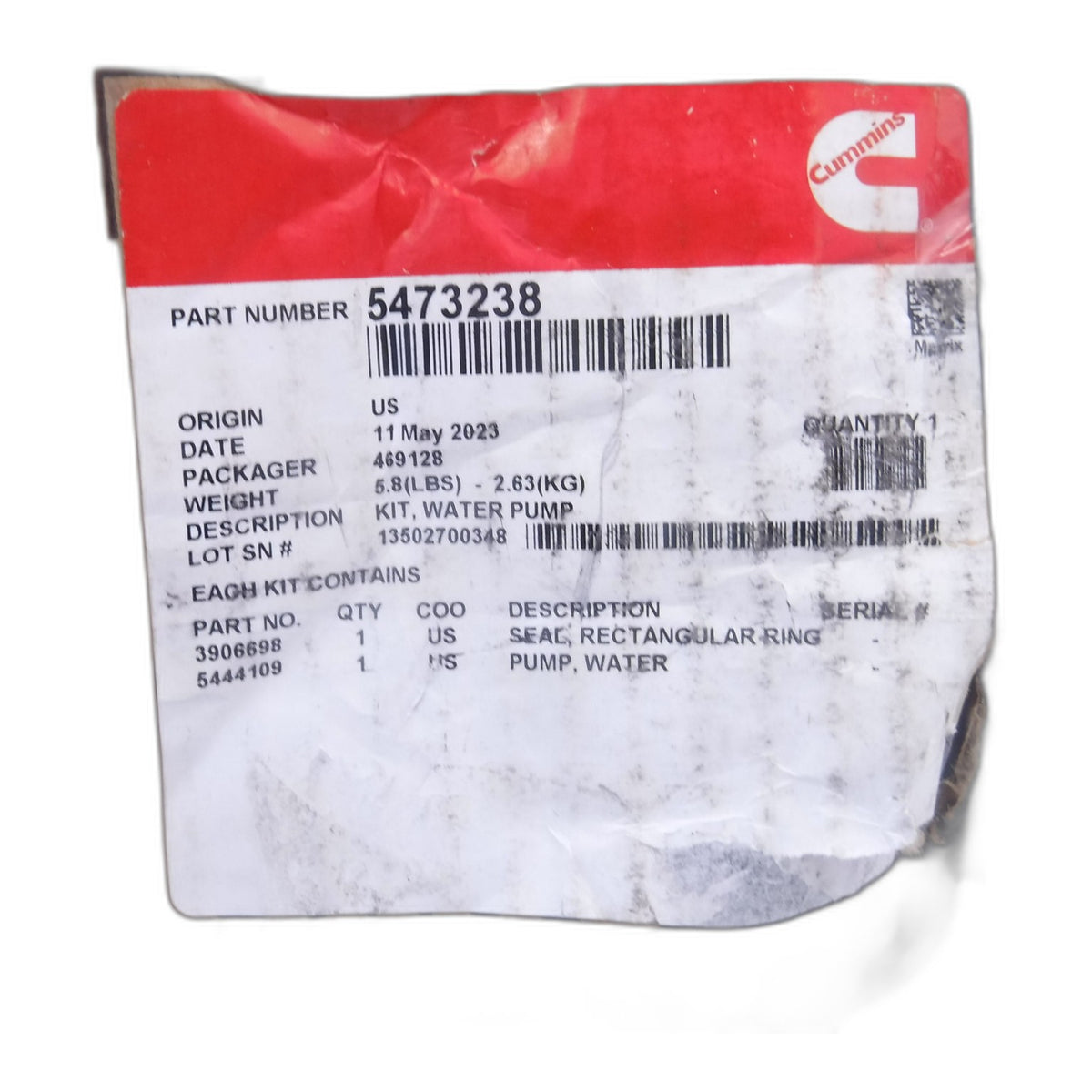 6.7L Cummins Water Pump 1989-2012 - New Direct-Fit Diesel Replacement