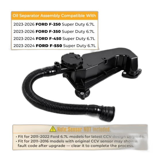 6.7L Power Stroke CCV Filter - New Direct-Fit Diesel Replacement