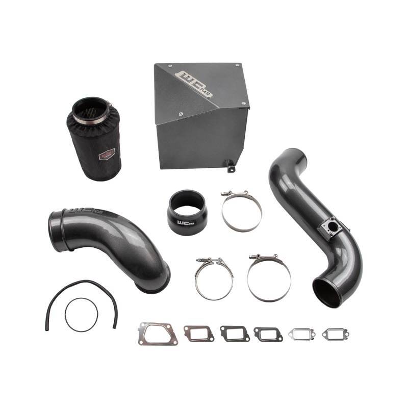Wehrli 11-16 Chevrolet 6.6L Duramax LML 4in Intake Kit Stage 2 - Chevy Orange - Cold Air Intake for LML Duramax | WCF100304-CRO