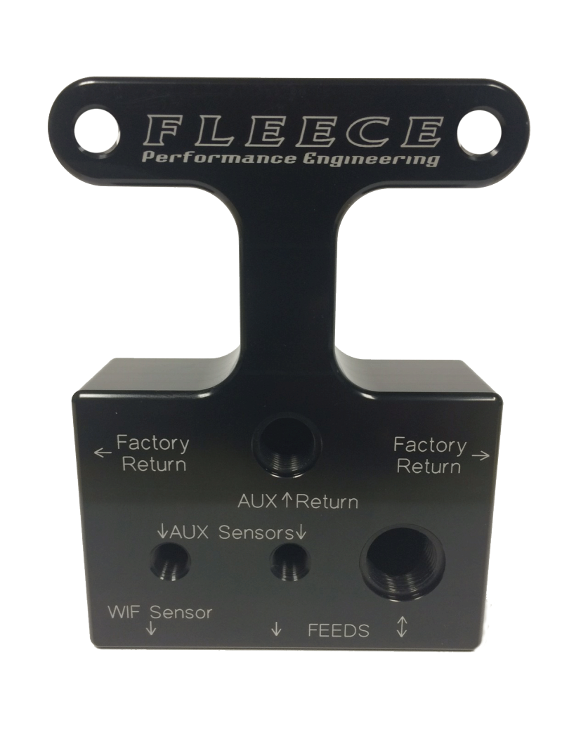 Fleece Performance 07.5-09 Dodge 6.7L Cummins 3rd Gen Fuel Distribution Block - Fuel Manifold | FPE-FFD-RF-3G-67