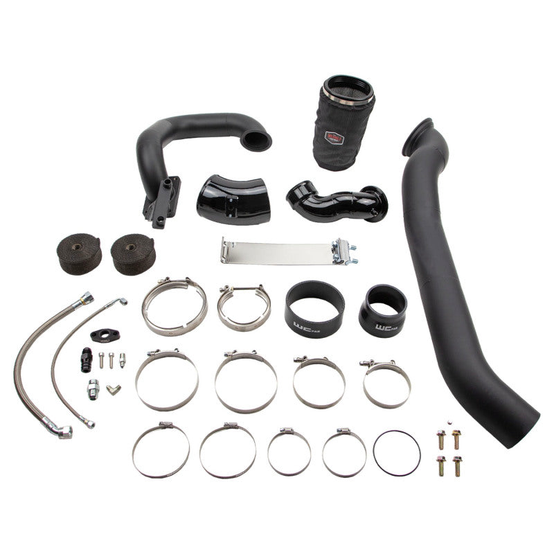 Wehrli 03-07 Dodge 5.9L Cummins S400 Twin Turbo Kit (No Turbo) - Flat Black - Turbocharger | WCF100567-FB