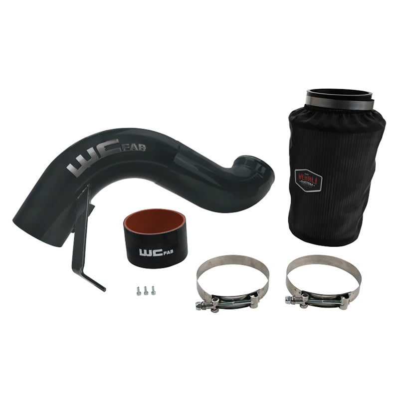 Wehrli 07.5-09 Dodge 6.7L Cummins 4in Intake Kit - WCFab Grey - Cold Air Intake | WCF100863-GRY