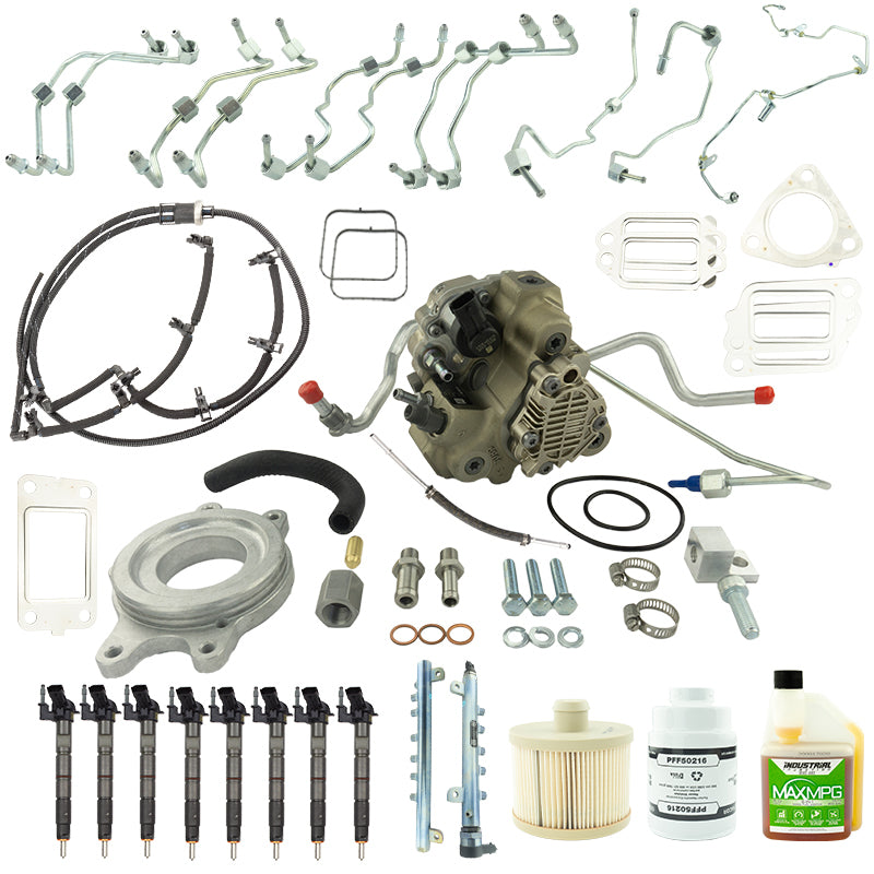Industrial Injection 11-16 Duramax 6.6L LML Bosch Disaster Kit w/Emissions Intact CP3 Conversion Kit - Fuel System | 4G6106