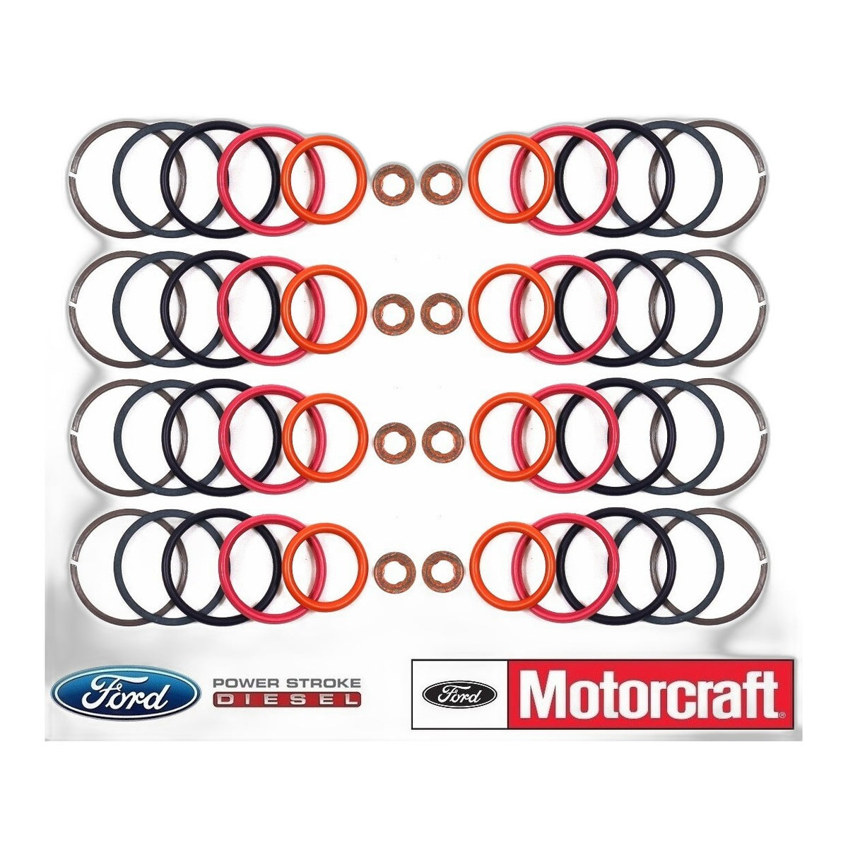 7.3L Power Stroke Injector Seal Kit - New Direct-Fit Diesel Replacement