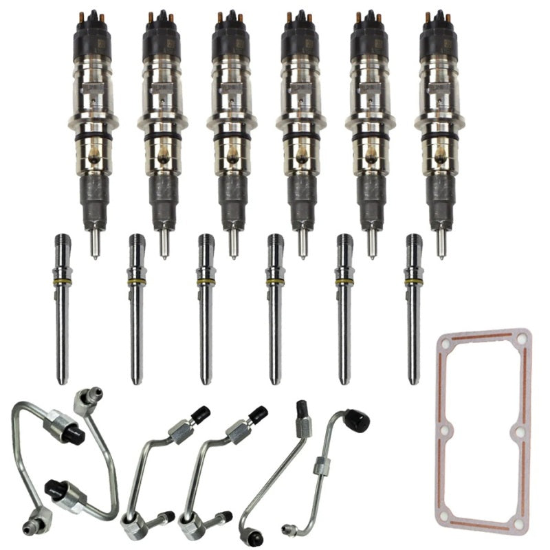 Industrial Injection 13-18 Dodge Ram 6.7L Injector Pack w/Connecting Tubes & Fuel Lines - Injector Set | 21C601