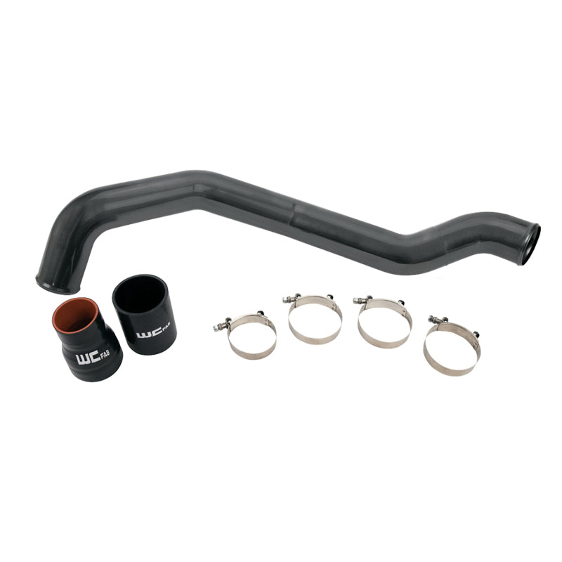Wehrli 04.5-10 Chevrolet 6.6L LLY/LBZ/LMM Duramax Driver Side 3in Intercooler Pipe - WCFab Grey | WCF100352-GRY