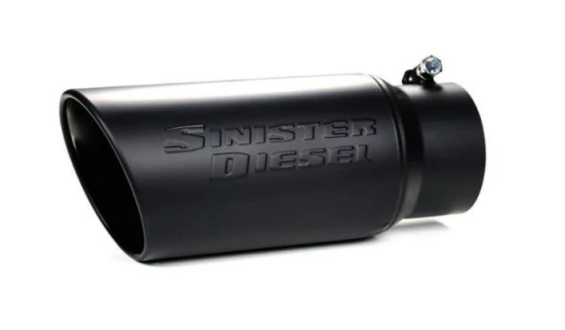 Sinister Diesel Black Ceramic Coated Stainless Steel Exhaust Tip (4in to 6in) | SD-4-6-BLK