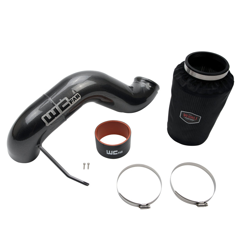 Wehrli 03-07 Cummins 5.9L 4in Intake Kit - Flat Black - Cold Air Intake | WCF100346-FB