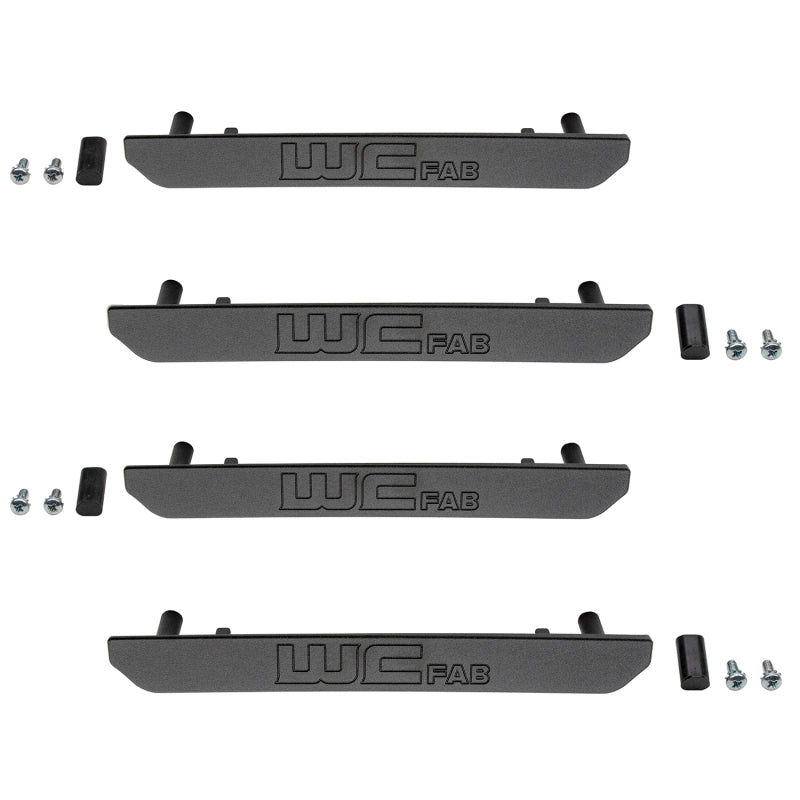 Wehrli 2020+ GMC 2500/3500HD Fender Flare Marker Light Delete Kit w/Logo - Fine Texture Black - Light Accessories and Wiring