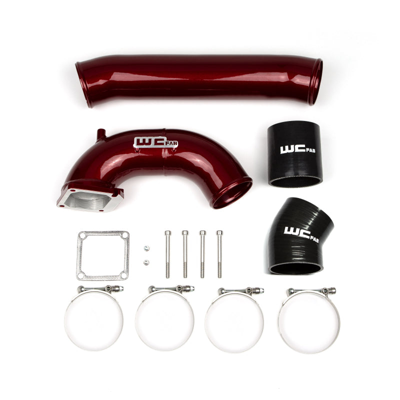 Wehrli 98.5-02 Cummins 5.9L 3.5in Intake Horn & Driver Intercooler Pipe - Bengal Silver | WCF100566-BS