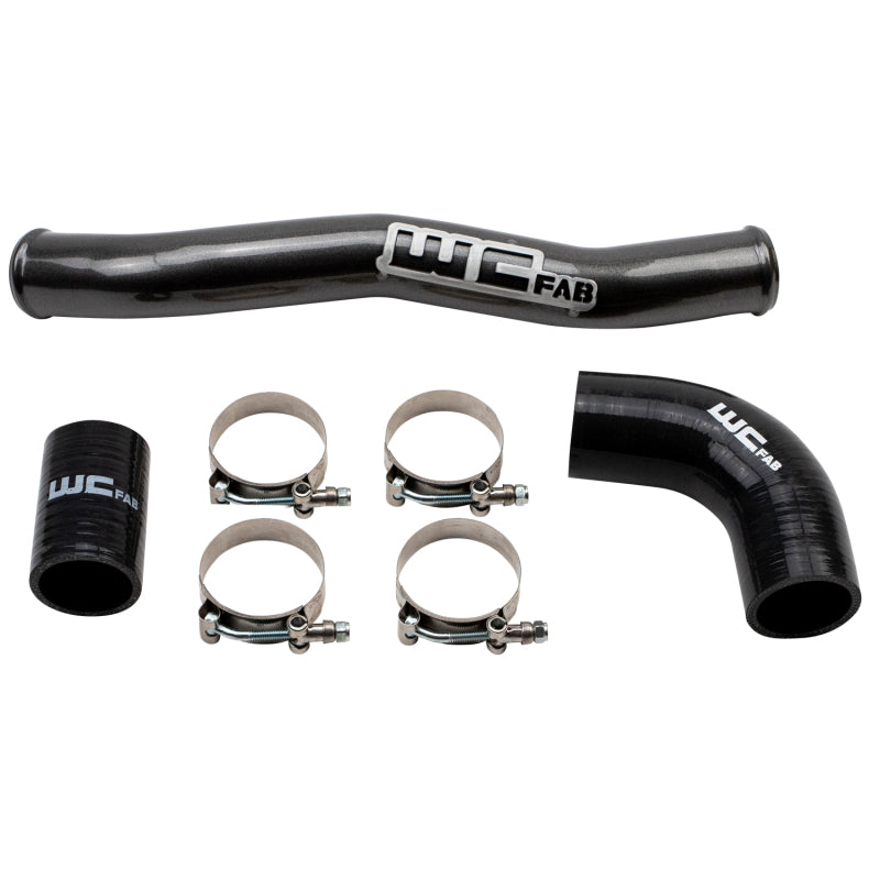 Wehrli 20-26 GM Duramax L5P Upper Coolant Pipe - Fine Texture Black - Radiator Hose for L5P Duramax | WCF100541-FTB