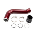 Wehrli 17-19 Chevrolet 6.6L L5P Duramax Passenger Side 3.5in Intercooler Pipe - WCFab Red | WCF100530-RED