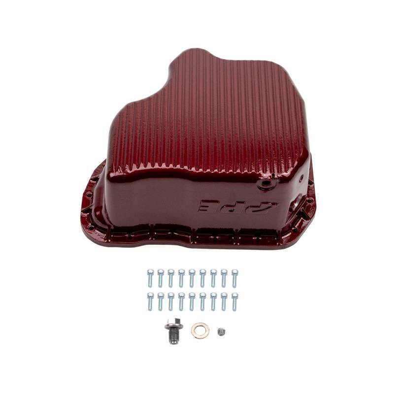 Wehrli 01-10 GM Duramax WCFab X PPE High Capacity Aluminum Oil Pan - WCFab Red | WCF100131-RED