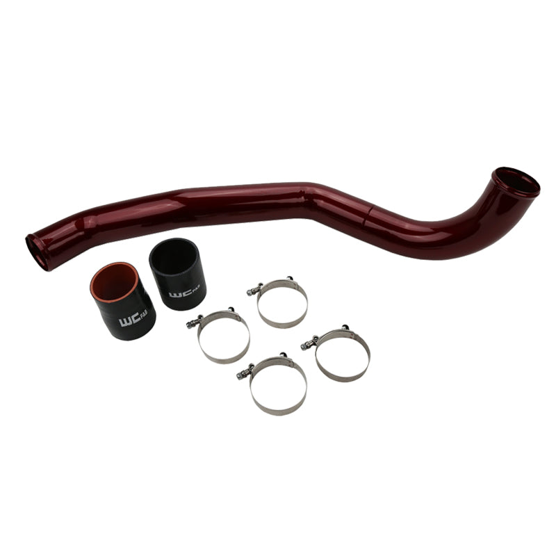 Wehrli 17-19 Chevrolet 6.6L L5P Duramax Driver Side 3in Intercooler Pipe - WCFab Red | WCF100708-RED