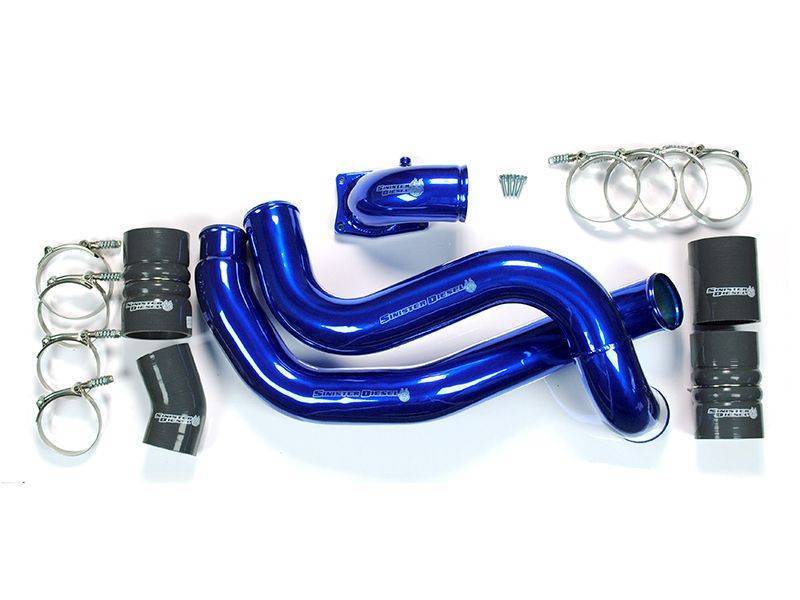Sinister Diesel 03-07 Ford 6.0L Powerstroke Intercooler Charge Pipe Kit w/Elbow for 6.0L Power Stroke | SD-INTRPIPE-6.0-IE-KIT